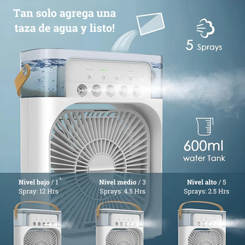 Ventilador 3 en 1: aire acondicionado, Enfriador de aire, humidificador portátil