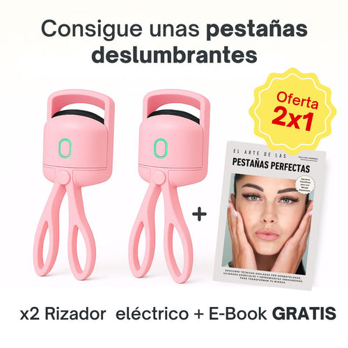 Set X2 Encrespador De Pestañas Eléctrico Usb Rizado Duradero